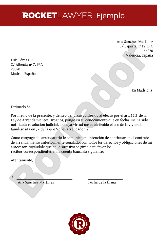 Carta De Aumento De Renta 7063