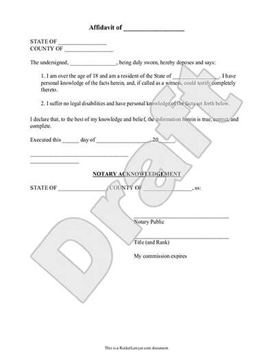 How To Get Affidavit Form Printable Form Templates And Letter