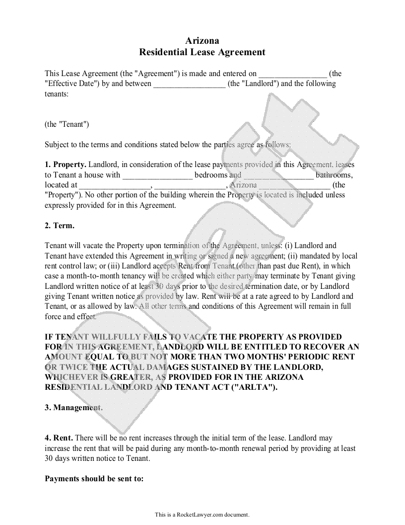 free arizona eviction notice free to print save download