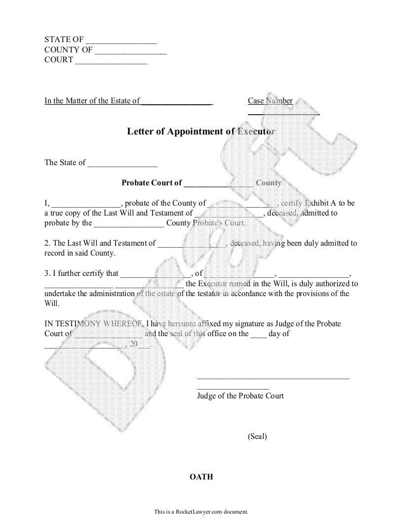 Free Printable Executor Of Estate Form Printable Form Templates And 