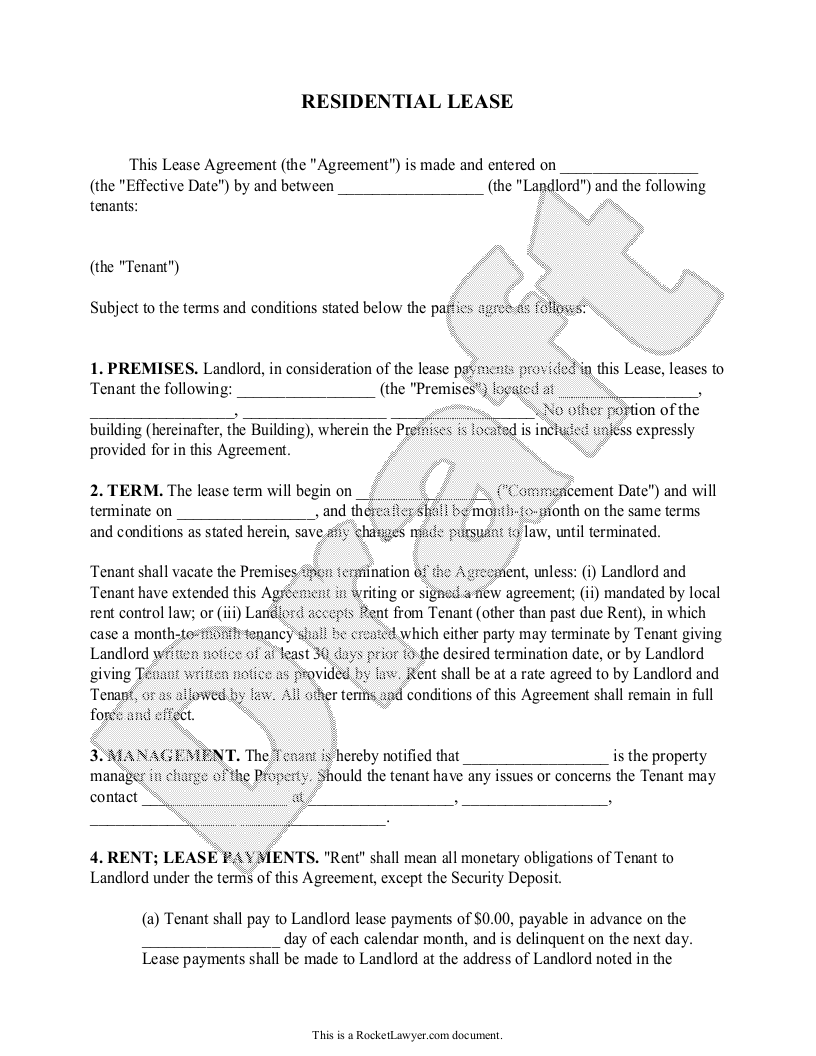 free residential lease template faqs rocket lawyer