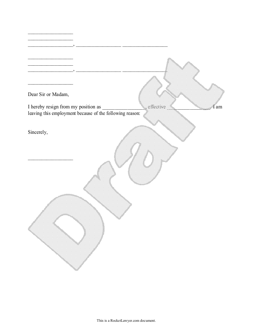 Free Two Weeks Notice Letter Template FAQs Rocket Lawyer