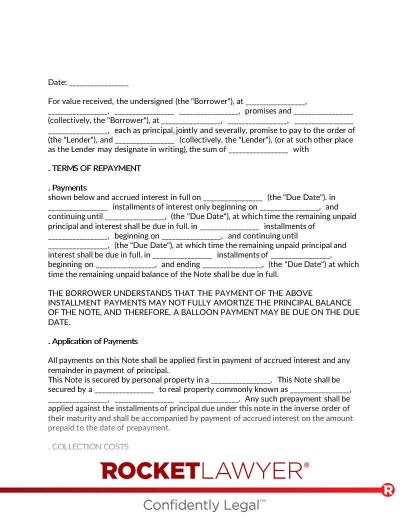 Free Loan Agreement | Free to Print, Save & Download