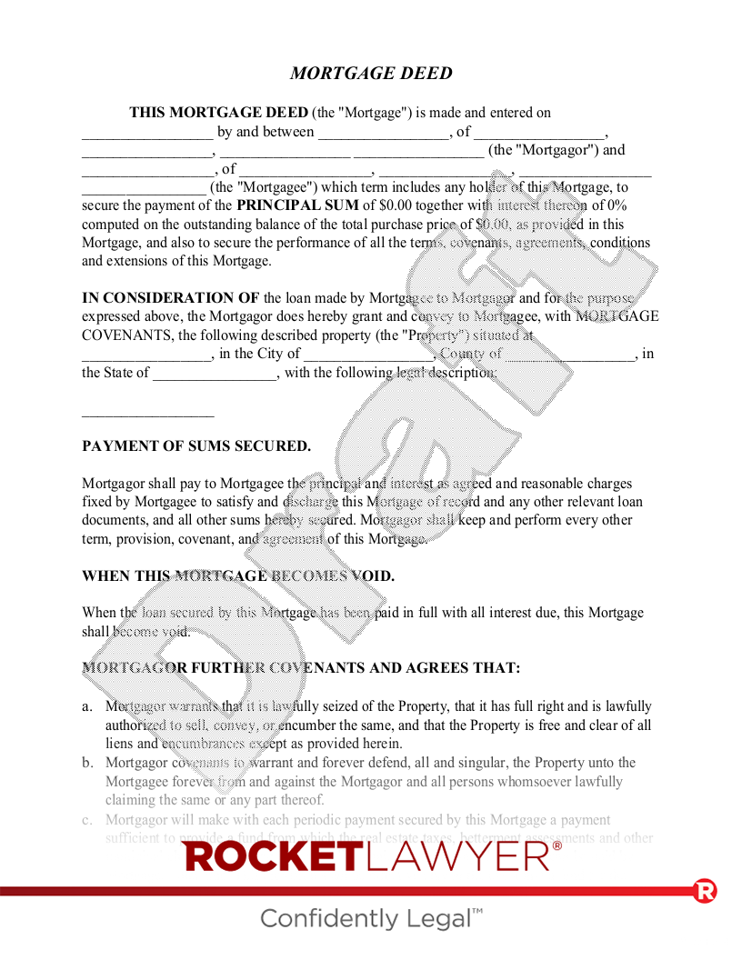 Mortgage Document