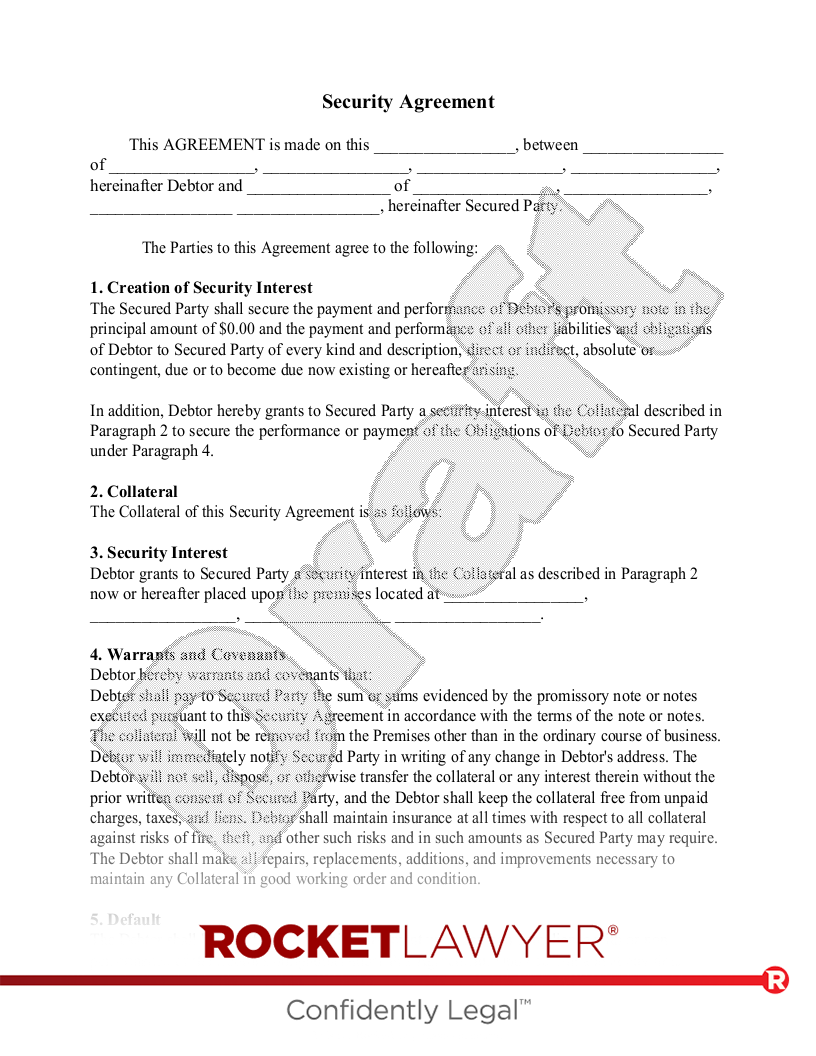 secured loan agreement template