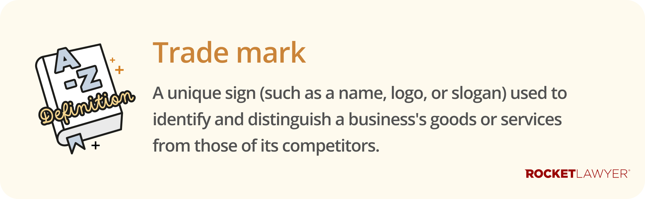 Infographic defining what a trade mark is