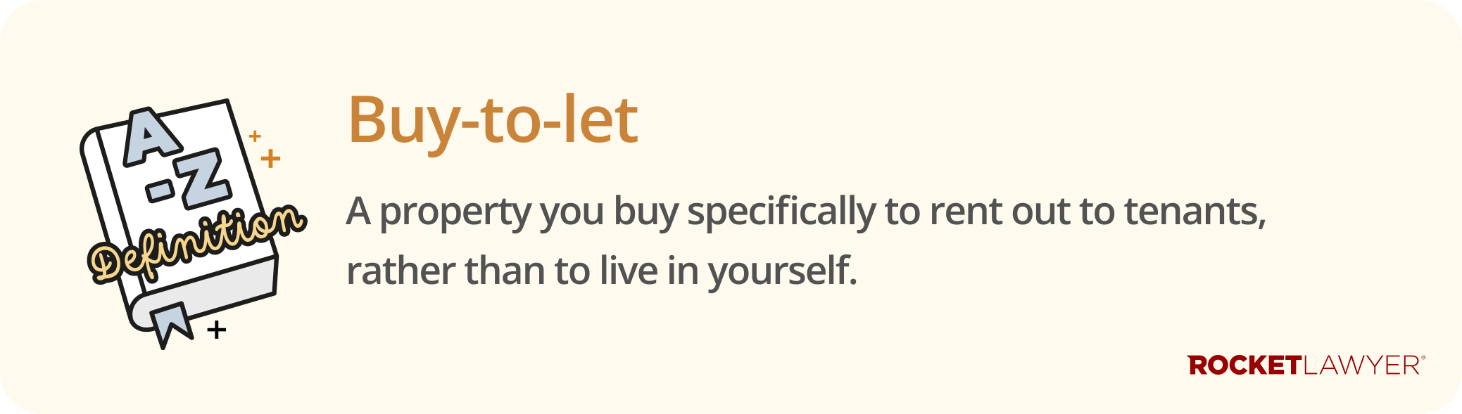Infographic defining what a buy-to-let property is