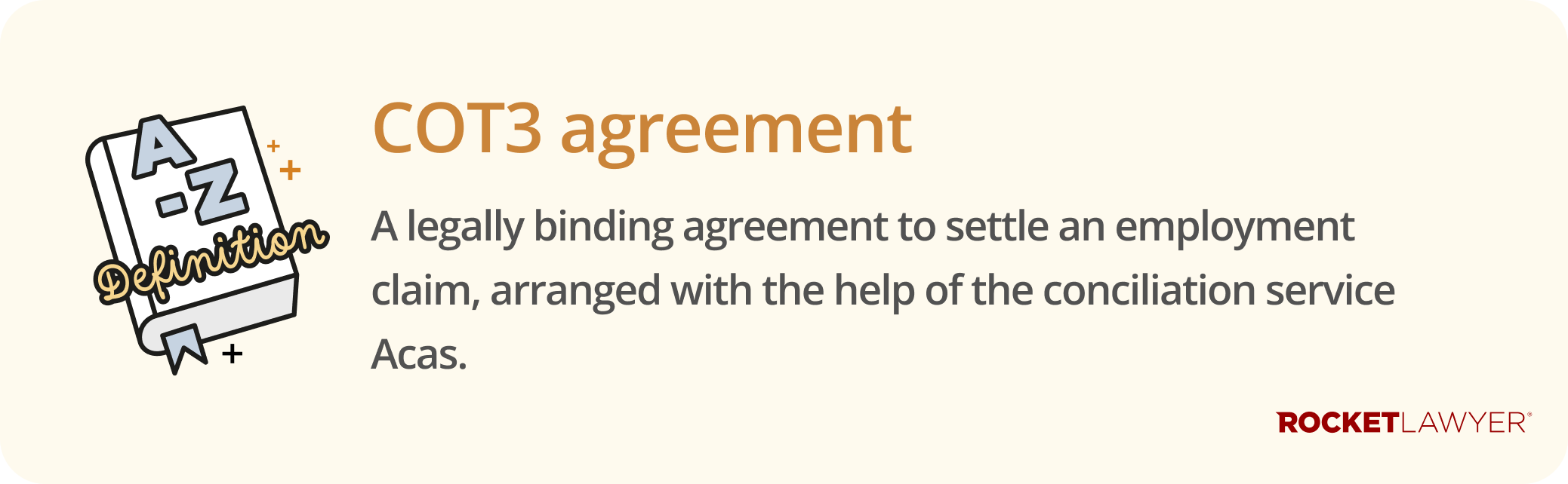 Infographic defining what a COT3 agreement is