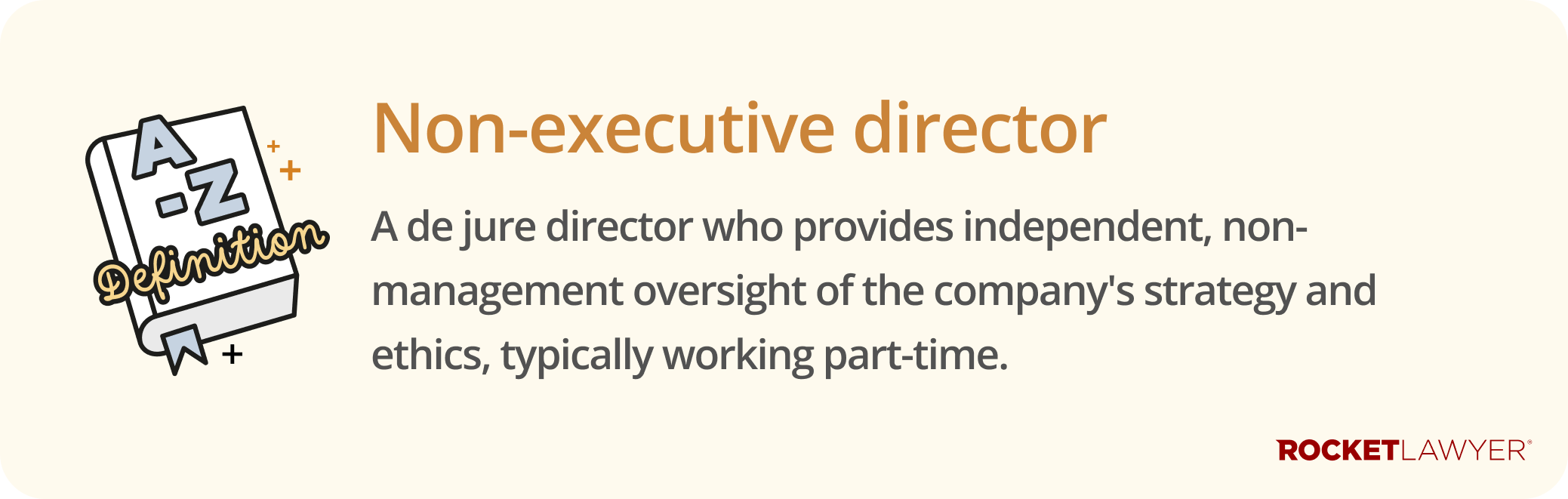 Infographic defining what a non-executive director is
