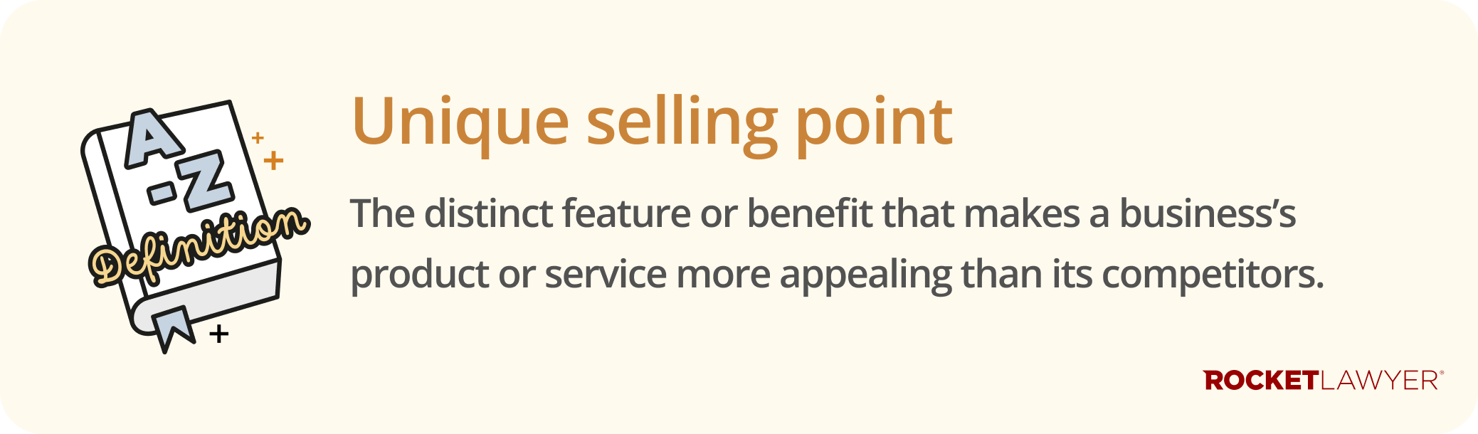 Infographic defining what a unique selling point (USP) is