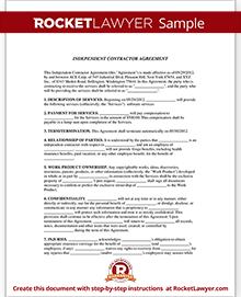 Independent Contractor Agreement Thumbnail